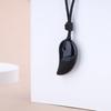 Koai Obsidian Amulet Magatama Adjustable for Men and Women Necklace, Length,