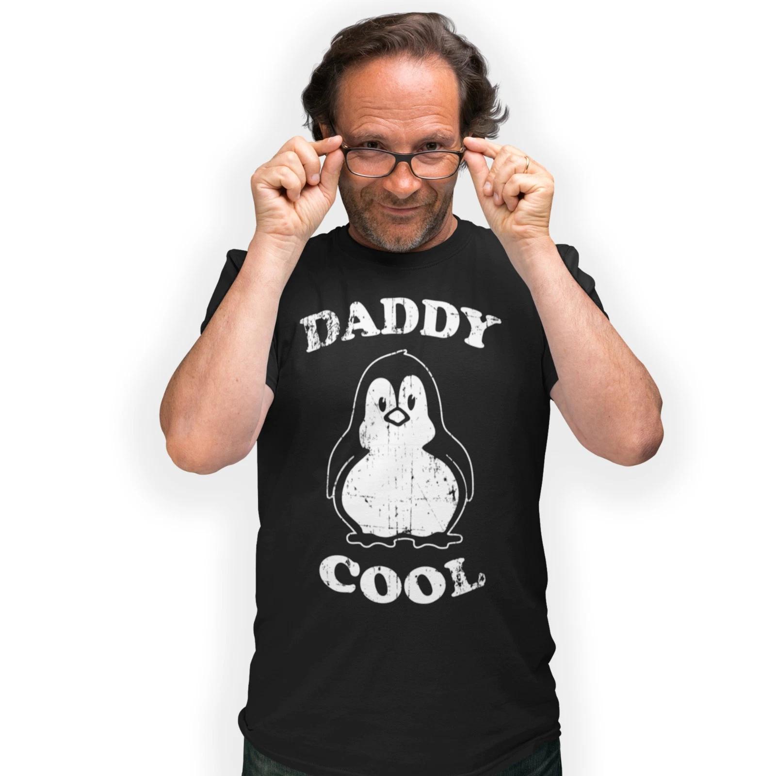 Daddy Cool Penguin Funny Cartoon T-Shirt Birthday Gift XL