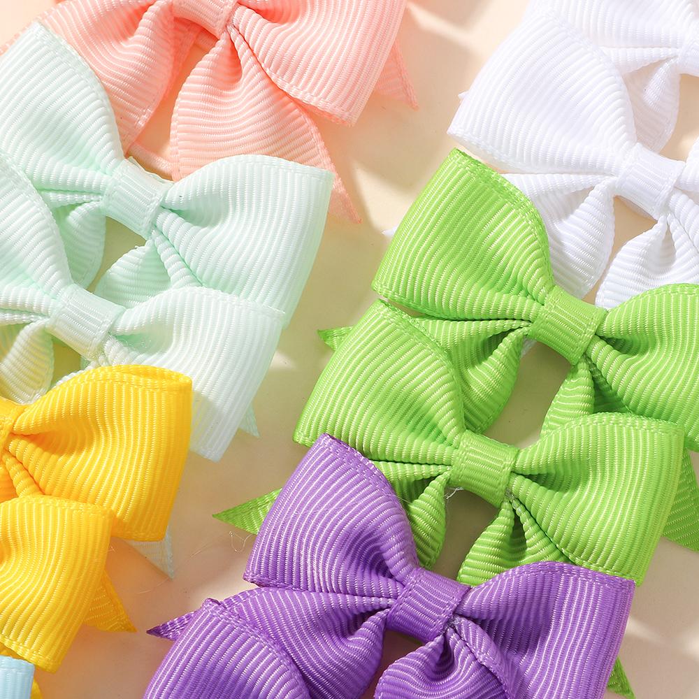 20/30/40 buc. Elastic de păr mini cu fundă dulce din panglică pentru fetițe, funde lucrate manual, elastice de păr pentru codițe, grosgrain, accesorii de păr