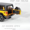1/32 Jeep Wrangler Rubicon Off-Road Vehicle Simulation Alloy Car Model Kids Pull Back Collection Ornament & Desktop Decoration ALS1