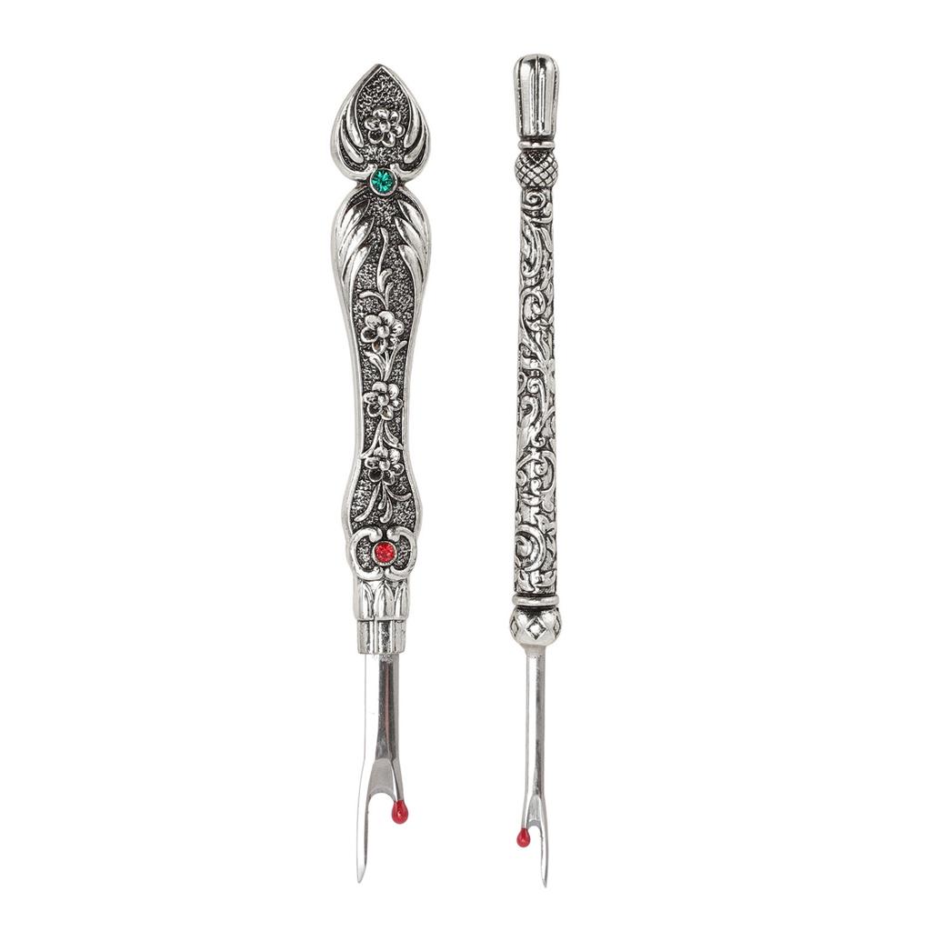 2pcs Retro Seam Remover Quickly Removal DIY Metal Hand Stitch Remover Thread Remover for Needlework