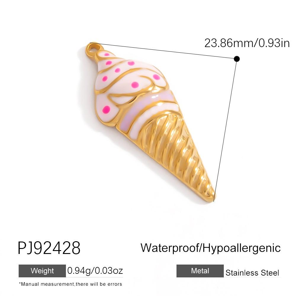 Stainless Steel DIY Jewelry Accessories Cartoon Enamel Pendant for Bracelets and Necklaces