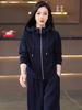 Women's Sporty Elegant Solid Color Hoodie Set - Spring/Autumn 2026 Collection