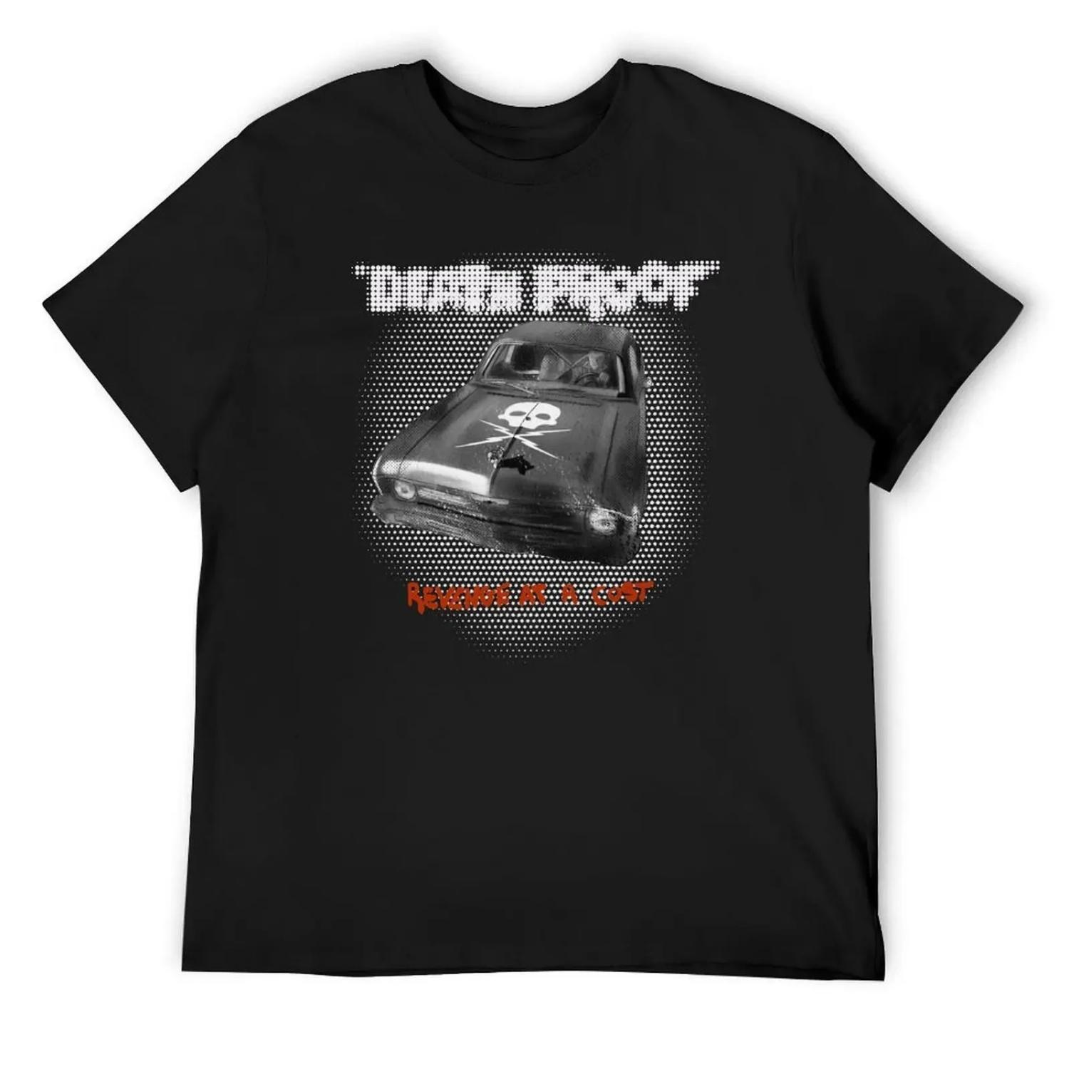 Death proof in white T-Shirt graphic tee shirt graphic shirts vintage graphic tee anime shirt plain white t shirts men S