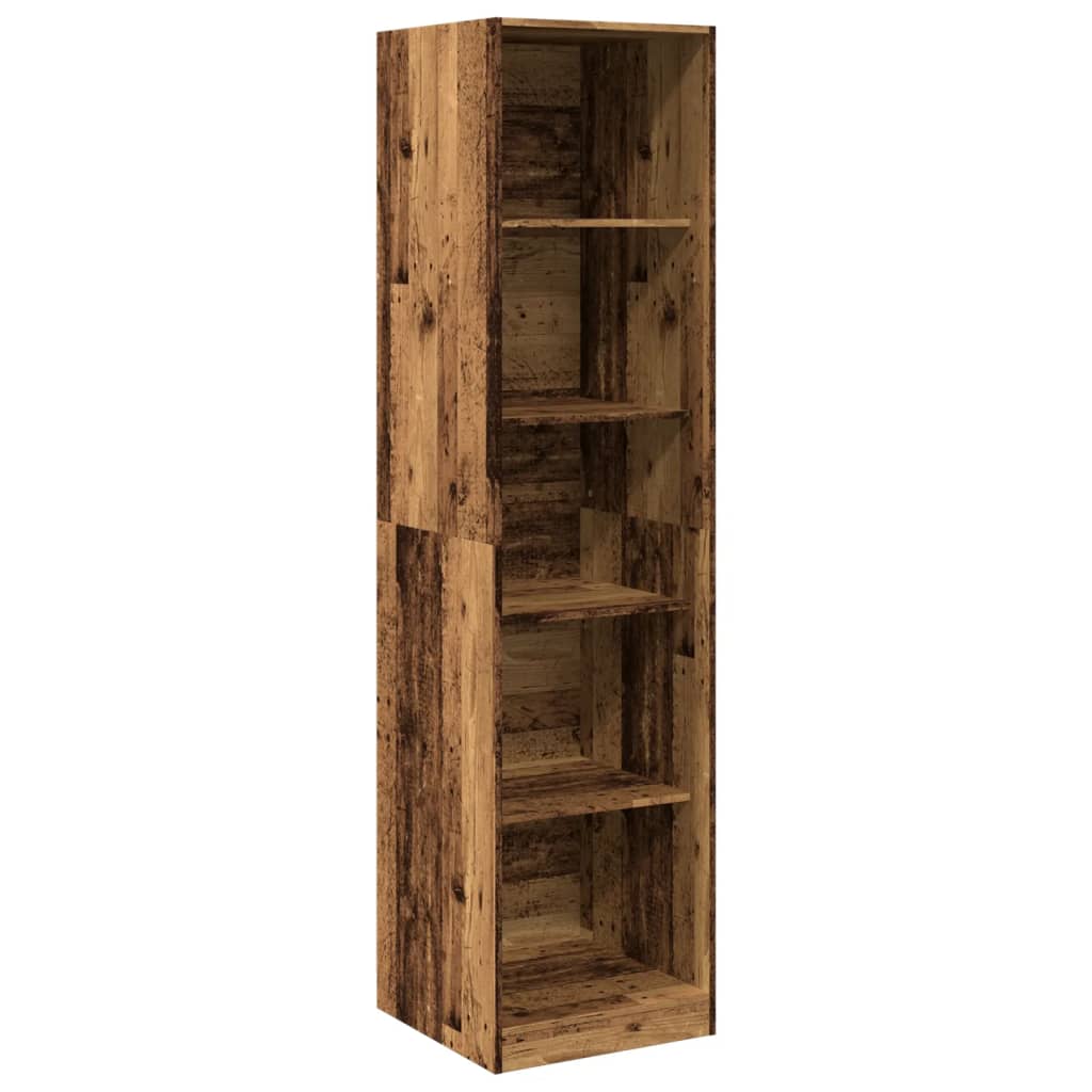 Wardrobe with Vintage Wood Look 50 X 50 X 200 Cm Engineered Wood