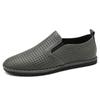 Large Size Loafers, One-pedal Lazy Casual Shoes, Spring and Summer Low-top Hollowed-out Ventilation Holes, Leather Driving Shoes