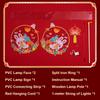 Children'S Handmade Rabbit Lantern Festival Glowing Decoration Lotus Pvc Led Chinese Vintage New Luminous Year Lanterns Material