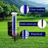 Rain Gauge Outdoor, Rain Gauges Outdoors Best Rated with Metal Rack Holder, Rain Measure Gauge, Easy to Read with Red Float, Large Font Plastic