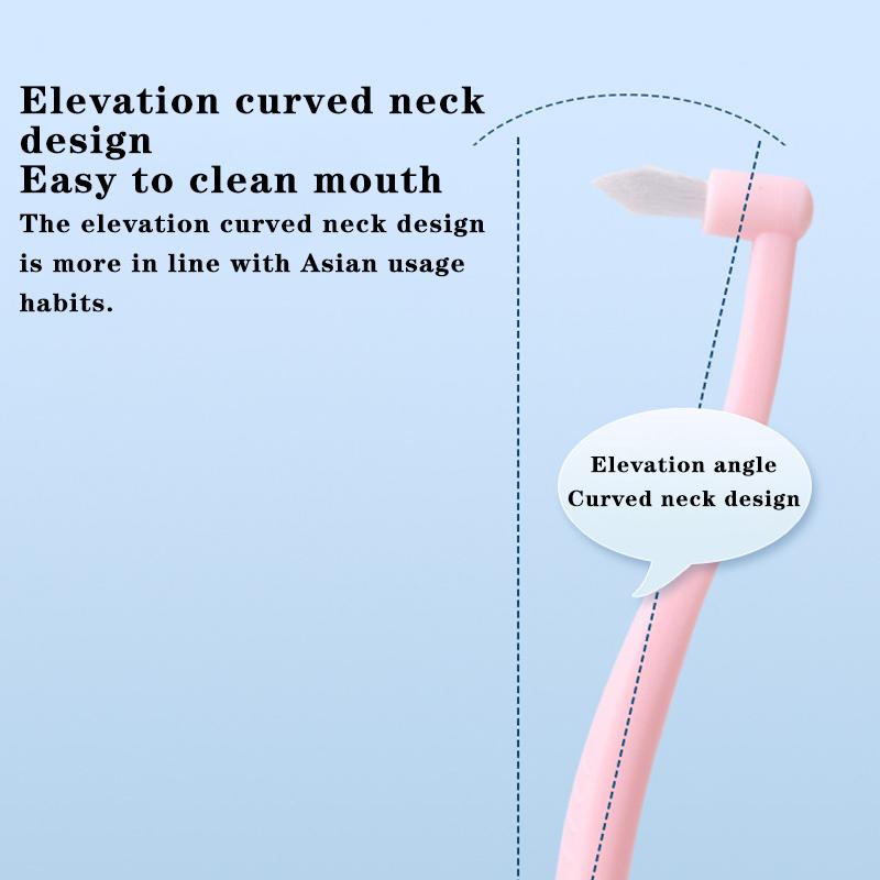 1 szt. Ortodontyczna szczoteczka międzyzębowa Jednopęczkowa Miękka do czyszczenia zębów Szczoteczka do zębów Narzędzie do higieny jamy ustnej Mała główka Miękkie włosie