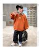 2025 New Boys' Polo Sweatshirt - Spring/Autumn Style, Trendy T-Shirt for Big Boys