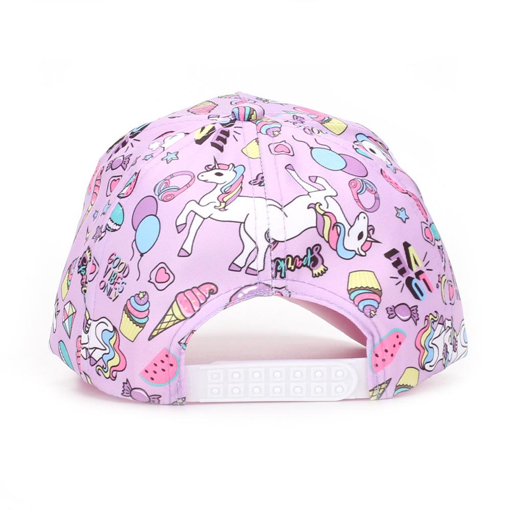 Dinosaur & Butterfly Digital Print Children's Sun Protection Baseball Caps