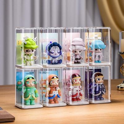 Acrylic Display Case for Figure Storage with Protective Bubble Wrap
