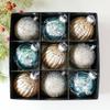 8CM Christmas Ball Ornament Set - DIY Irregular Decorative Balls for Tree and Window