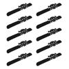 Holiday Wrist Accessories Set of 10 Slap Bracelets for Group Guests, Seasonal Wristbands for Class Parties and Family Plans