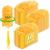 Disposable Duster Refills with Handle Replacement Heads Double Sided 360 ° Electrostatic Dusters Desktop Dust Removal Clean Tool