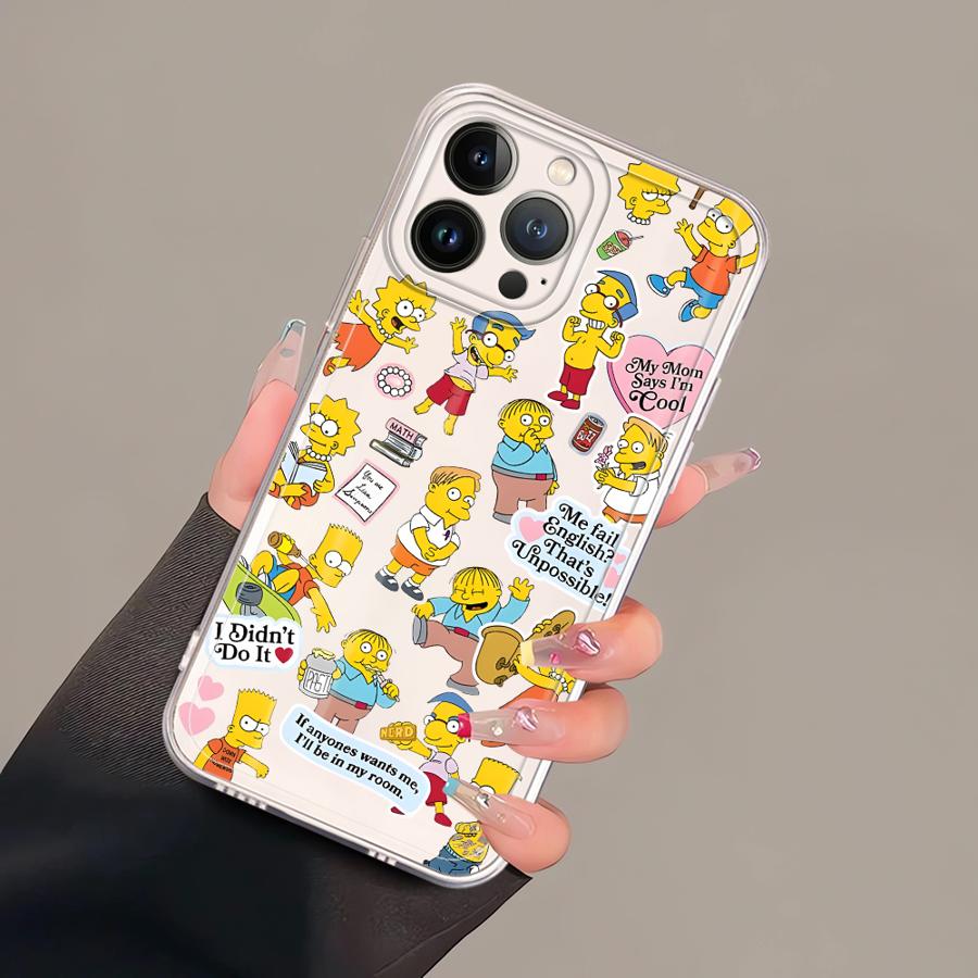The S-simpsons Case for iPhone 17 Pro Max 11 15 XS Max Air 7 8 16 XR 13 Pro 14 Plus 12 Mini Soft Phone Cover