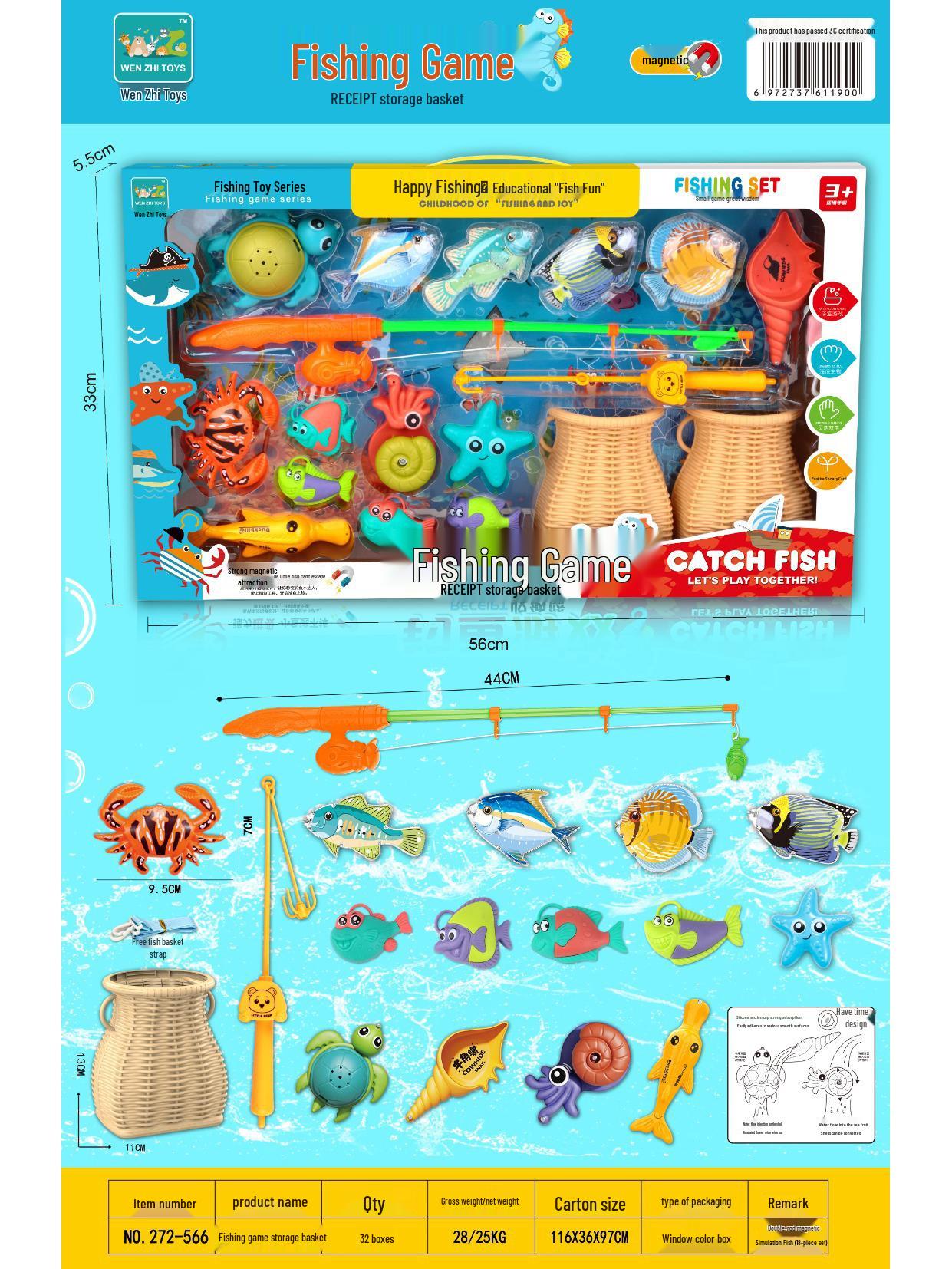 

Magnetic Fishing Pool Toy - Educational Parent-Child Fun for Babies and Kids