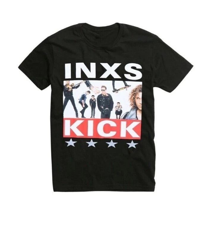 INXS Kick Album Cover Music Retro T-Shirt Gift For Fans men Women Black EE2026 4XL