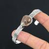 Coffee Bean Jasper Gemstone 925 Silver Wedding Artisan Birthday Bangle Jewelry