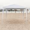 3 X 3m Three Sides Waterproof Tent with Spiral Tubes White
