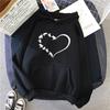 Womens Sweatshirts Casual Hooded Printed Jogging Clothing Home Outdoors Pullover Tops Take a Walk Versatile
