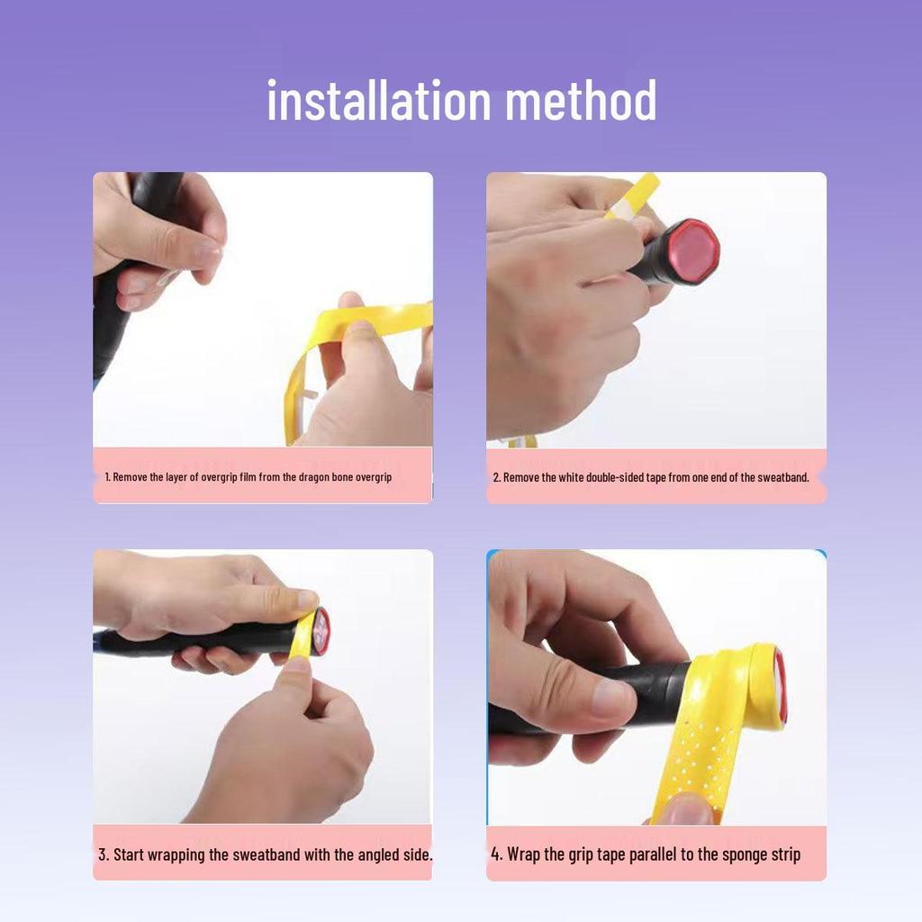 Dragon Bone Perforated Badminton Grip: Anti-Slip, Sweat-Absorbent, Breathable Wrap for Tennis Rackets & Fishing Rods