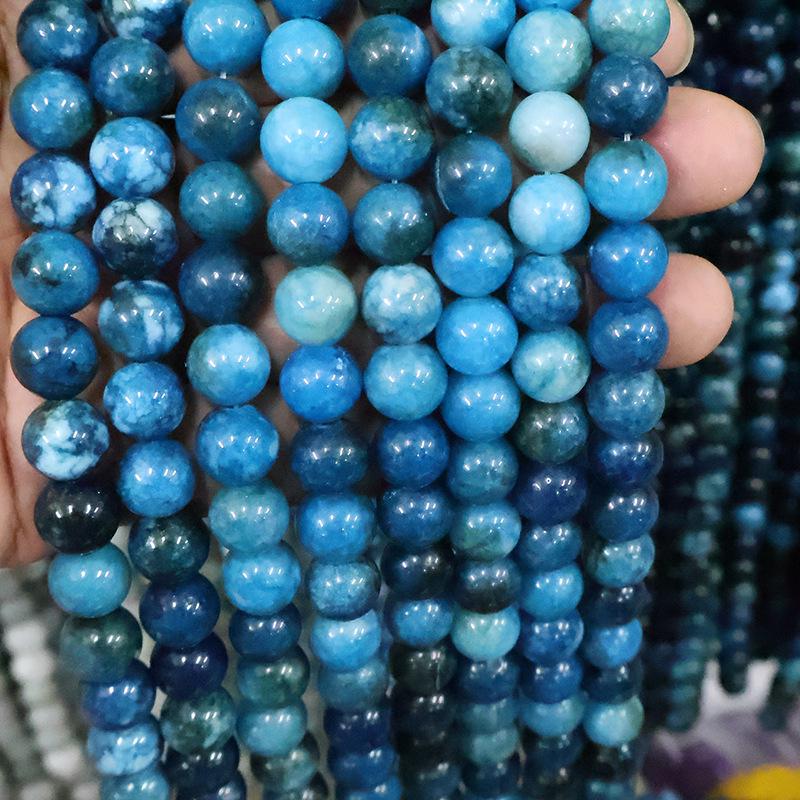 Natural Stone Crystal Beads: Round Beads for Jewelry - Colored Necklaces, Bracelets, Pendants DIY Accessories