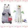 Cartoon Animal Wool Felt Familiars Quirky Handmade Companions MIni Mini Animal Decor Wide-Eyed Weird Cute Felted Companions