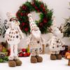 Stretchable Joyful Doll Decoration With Snowman Reindeer And Elderly Characters Perfect For Atmosphere Christmas