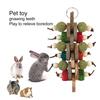 Hamster Guinea Pig Rabbit Teething Gnawing Toy Corn Cob Grass Ball Apples Wood Chewable Teething Stick Chinchilla Snacks Pet Supplies