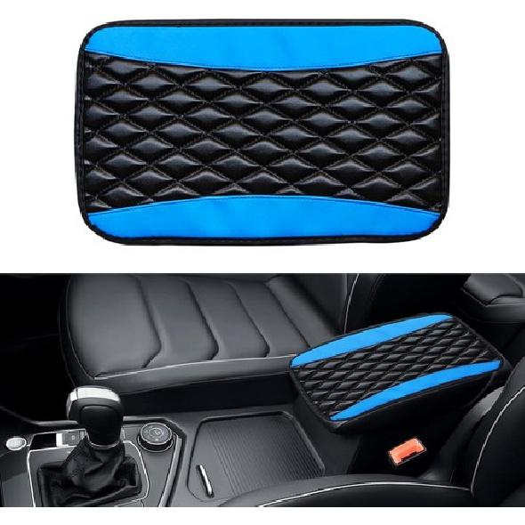 Universal Car Leather Armrest Pad Cover Protector Center Console Box Cushion Mat