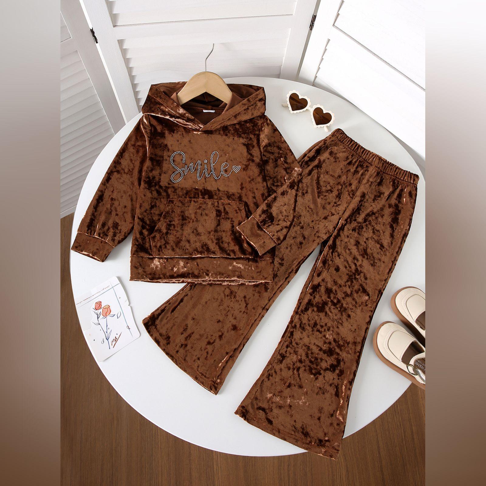 Minimalist Sweet Girls  Toddler Long-Sleeve Dress 5Y кофейный