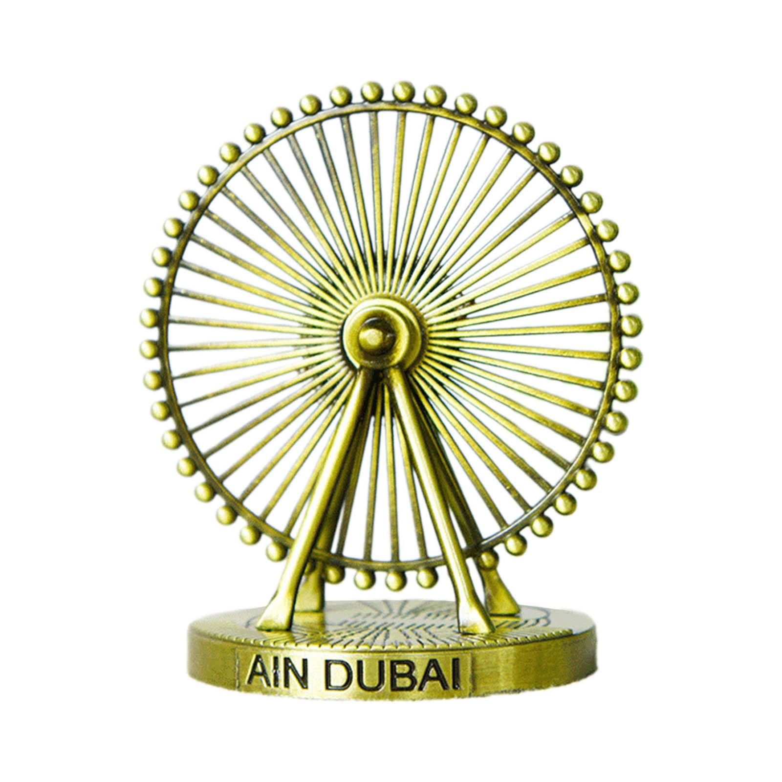 

Metal Dubai Ferris Wheel Rotating Ornament Wine Cabinet Home Desktops Decorations Metal Sculpture Housewarmings Gift B