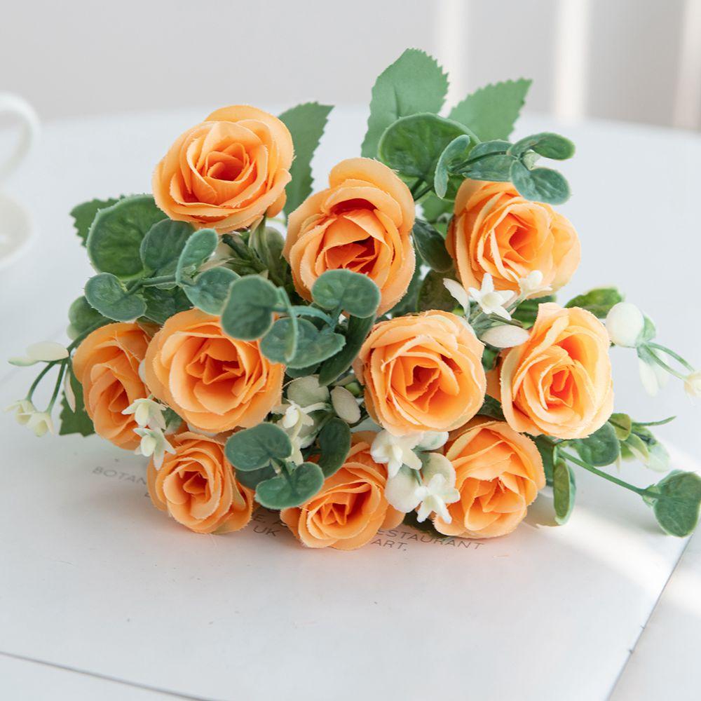 

Шелковый Искусственный Цветок Роза Дом Улица сад двор Рождество Свадебный Венок свадебный букет Реквизит для фотосъемки DIY Украшение 1pc