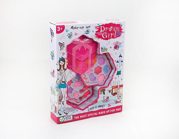 

Детский набор игрушек для макияжа: Туфли на высоком каблуке, Мороженое, Губная помада, Тени для век и Лак для ногтей