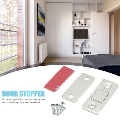 10-1Set Magnetic Cabinet Catches Door Stops Magnet Invisible Soft-Catch Ultra-Thin Anti-Rust Door Magnet with Screw for Home