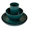 Cross-border Plastic Tableware Set: Plates, Bowls, Cups, Vomit Bowls, 24-Piece for Home Use.