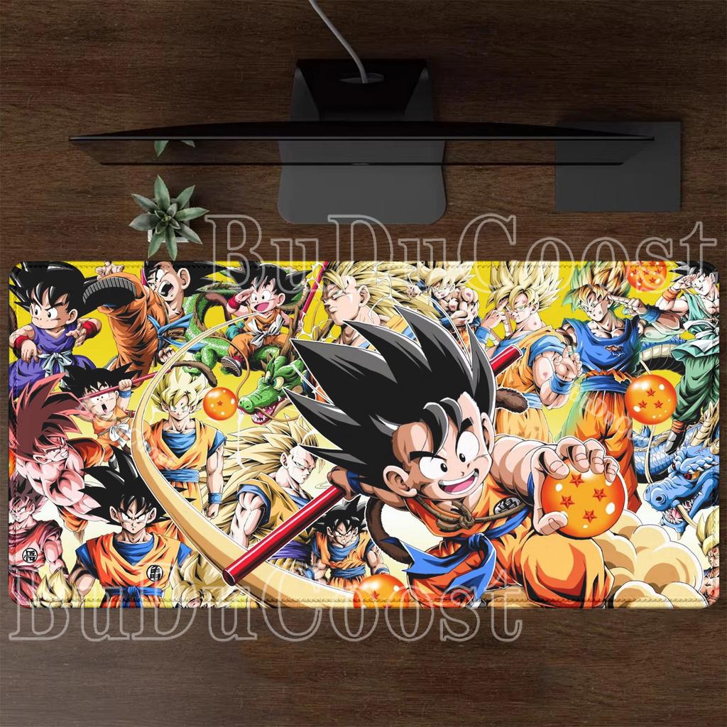 HD-Druck Dragon Ball Son Goku Mauspads Computer Esports Schreibtischmatte Tastatur Gaming Büro Zubehör Rutschfeste Basis XXL Mauspads