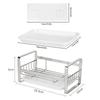 Drain Pan Soap Holder Scourer Pad Sink Organizer Drainer Rack Sponge Holder Kitchen Storage Tools