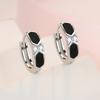 925 Sterling Silver Earrings Inlaid With Zircon Crystal Flower Earrings Charm Jewelry For Women Gift Engagement
