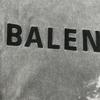 BALENCIAGA 796917 Back Logo Damaged Long Sleeve T-Shirt tops 2 grayUsed