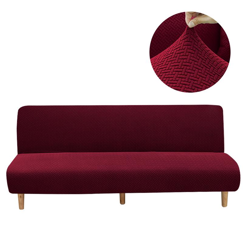 Jacquard Sofa Bed Cover Armless Sofa Cover For Living Room Modern Sofa Slipcover Without Arm Corner Sofa Covers For Home Hotel