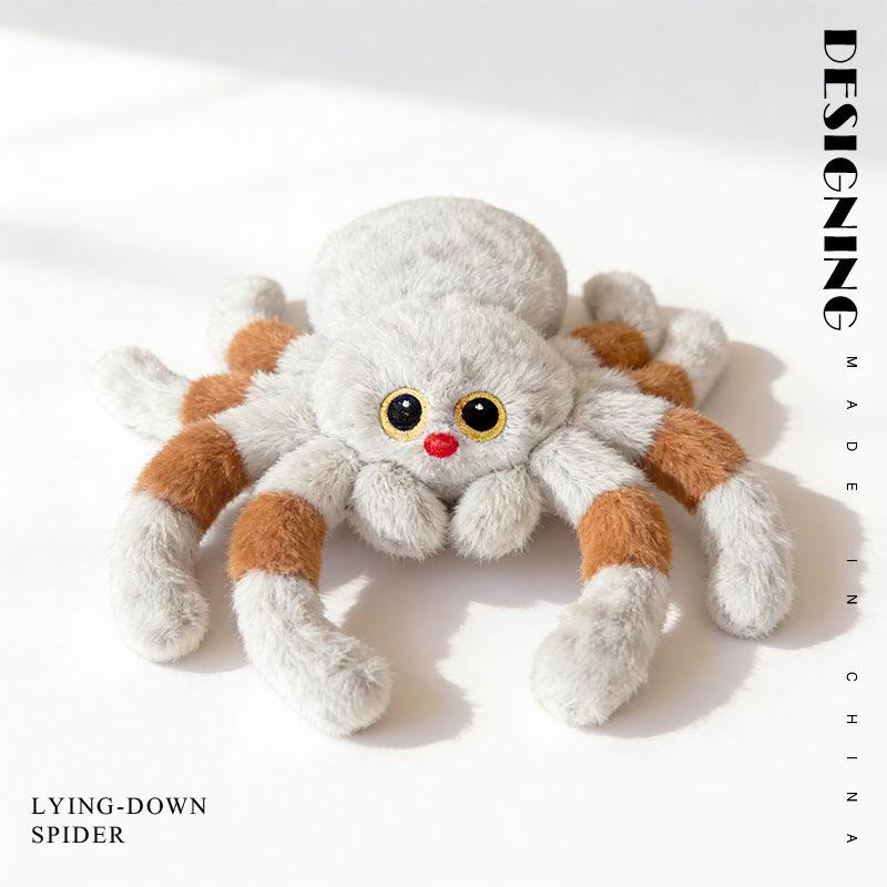 Funny Red Nose Spider Plush Doll – Cute and Creative Cushion for Kids