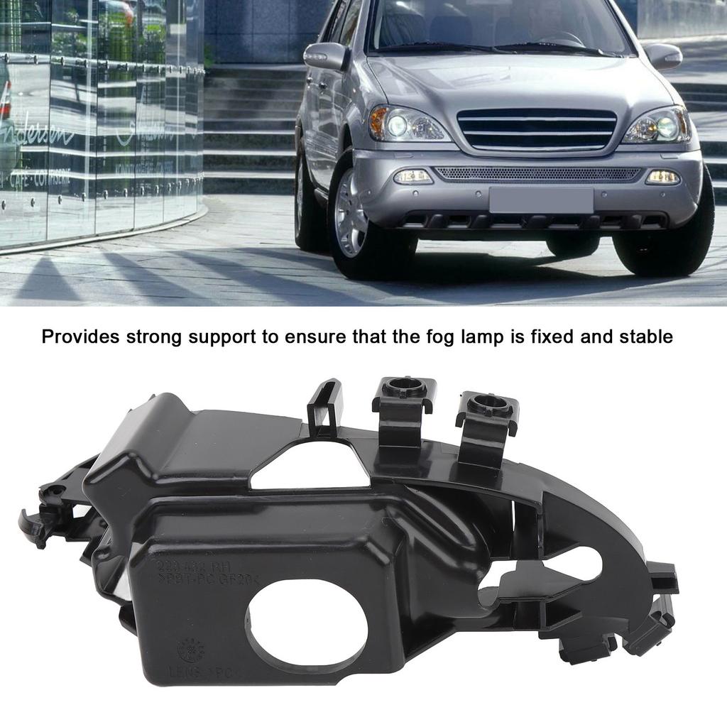 Fog Lamp Trim Frame Rugged Structure Prevent Vibration Front Bumper Fog Light Bracket 1638201112 for W163 ML320 ML500 ML350