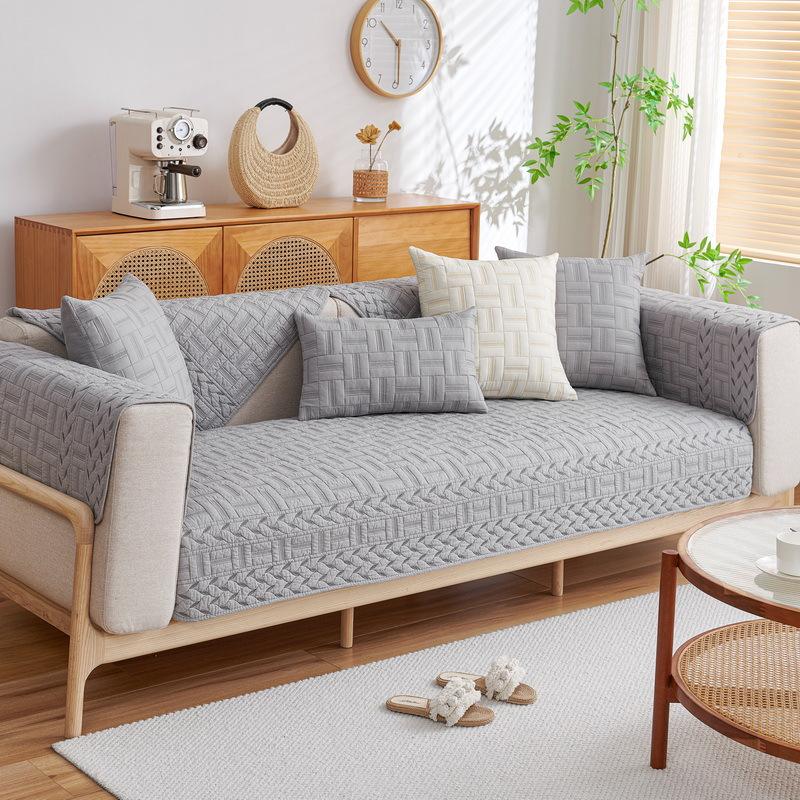 

Подушка для дивана из чистого хлопка на все сезоны, Нескользящая ткань, Высококачественная стеганая хлопковая подушка, Новая ткань для чехла 70*70cm