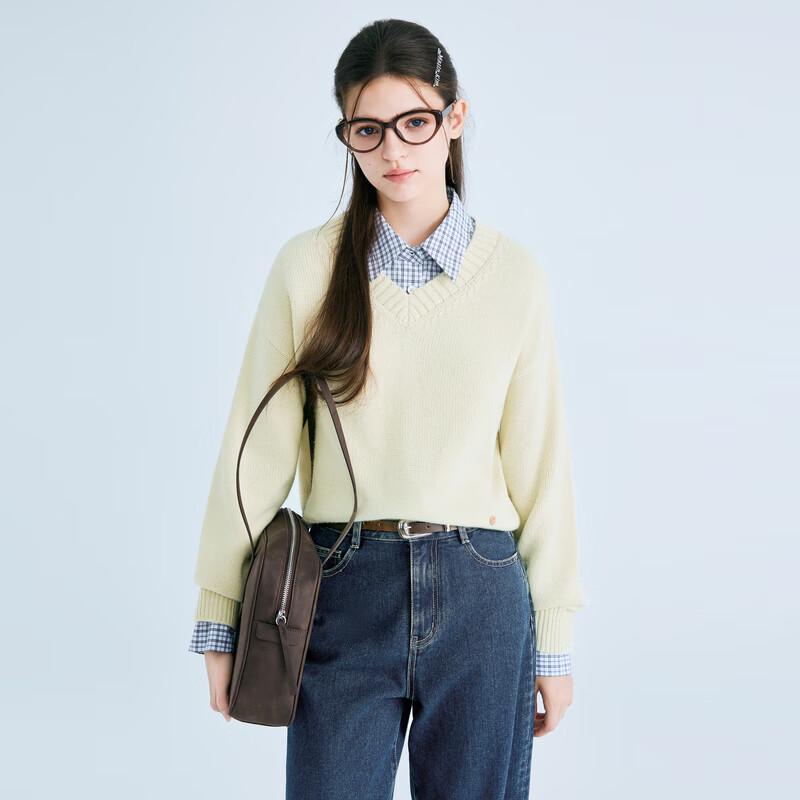 Ledin Basic V-Neck Knit Pullover Sweater