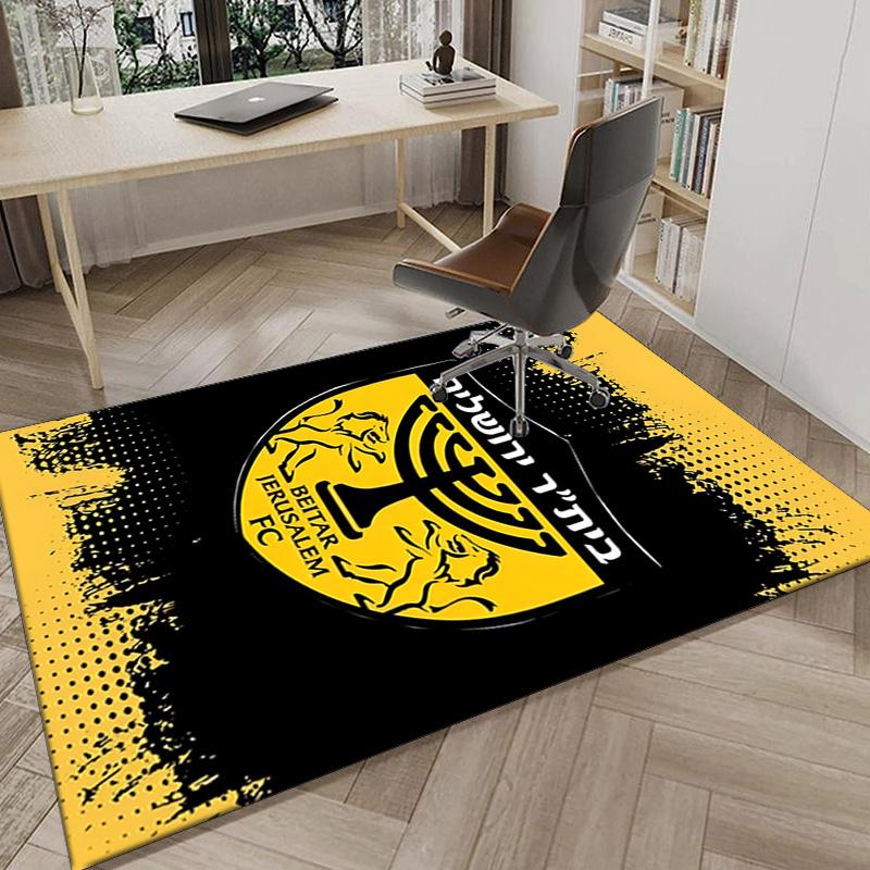 Beitar Football Club Printed Area Rug for Office, Chair Rug, Decorative Carpet Floor Mat, Large Size Fan gifts Christmas gifts