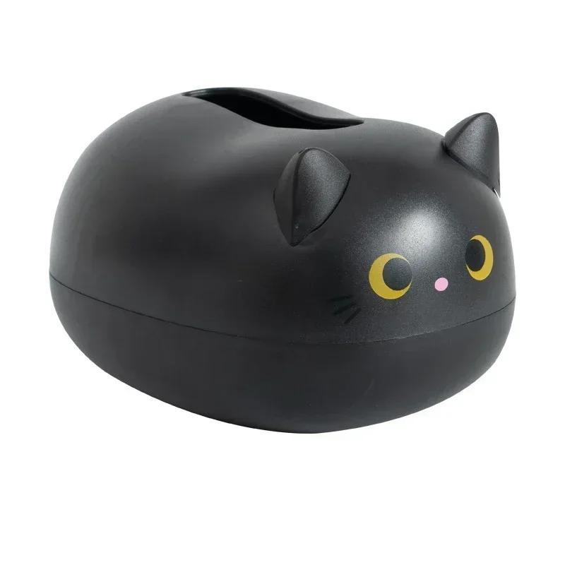Cartoon Cat Tissue Box Home Living Room Napkin Storage Box Multifu Kitchen Paper Container Living Room Desktop Decor Storage