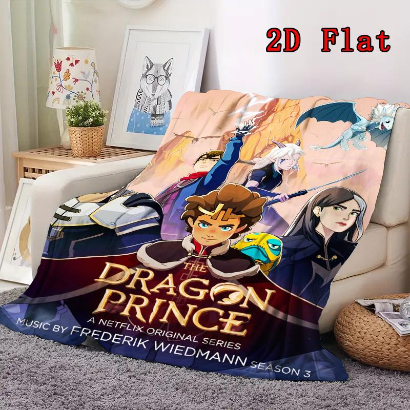 The Dragon Prince 2D Flat Pattern Flannel Blanket High quality All Seasons Warmth and Comfort Perfect for Christmas Gifts.FMT261012381