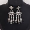 Popular Stud Earrings, Jewelry, European and American Fashion Creative Bohemian Retro Water Drop Fringed Long Earrings